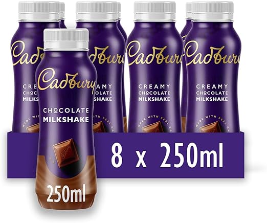 Cadbury Dairy Milk Chocolate Milkshake Pack of  8x250ml