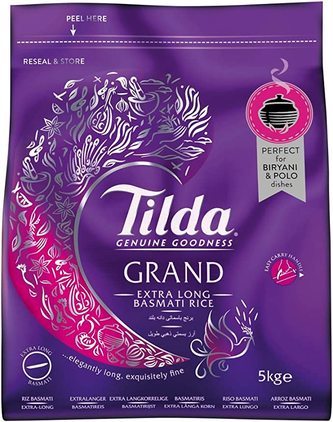 Tilda - Grand Extra Long Grain Rice - 5kg