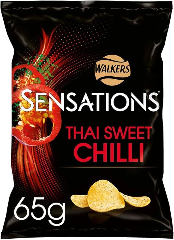 Sensations Thai Sweet Chilli Crisps Pack of 15x65g