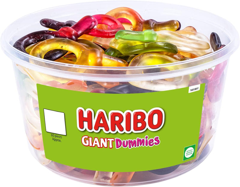 HARIBO Giant Dummies Sweets Tub Pack of 816g