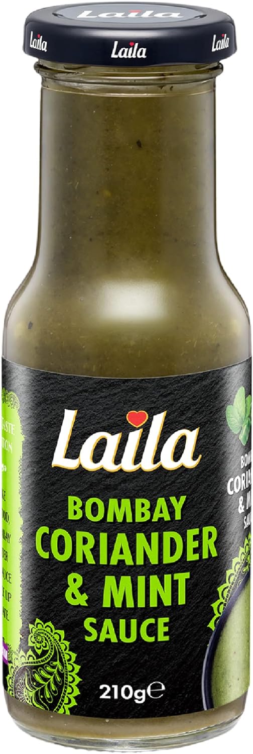 Laila Bombay Coriander & Mint Sauce 6x210g