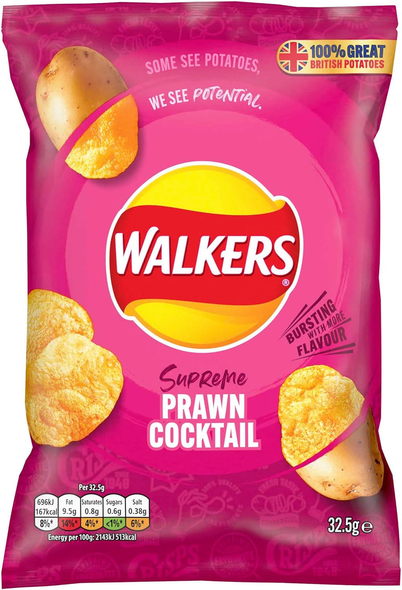 Walkers Crisps Grab bag Pack of 32x32.5g