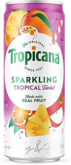 Tropicana Sparkling Tropical Twist Pack of 12x 250ml