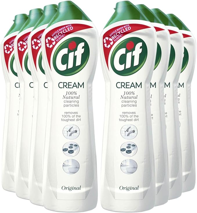 Cif Original Cream Multipurpose Surface Cleaner 8 X 500ML