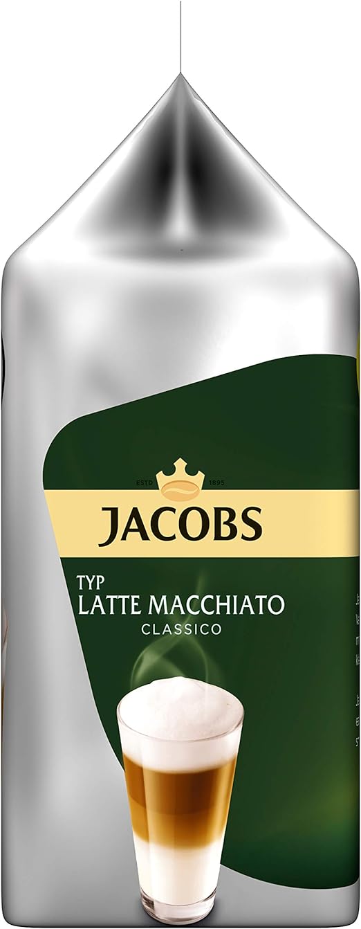 Tassimo Jacobs Latte Macchiato Classico Pack of 5 X 8 Pods