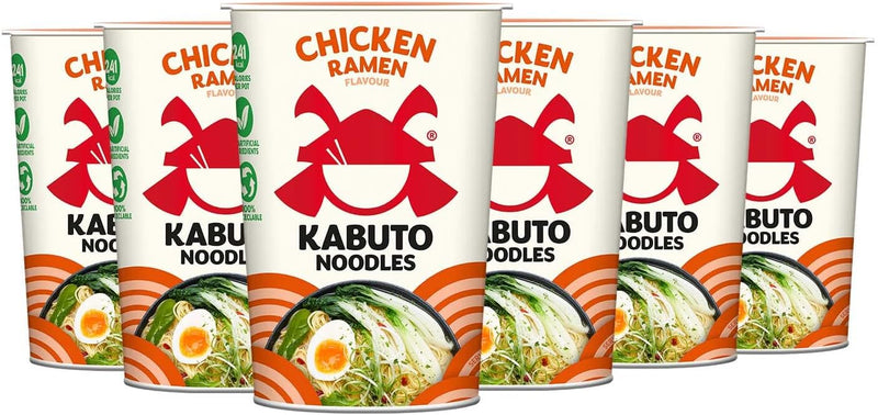 Kabuto Noodles Chicken Ramen Pack of 6x85g