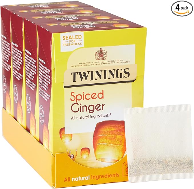 Twinings Spiced Ginger  (pack of 4 x 20 Tea Bags)