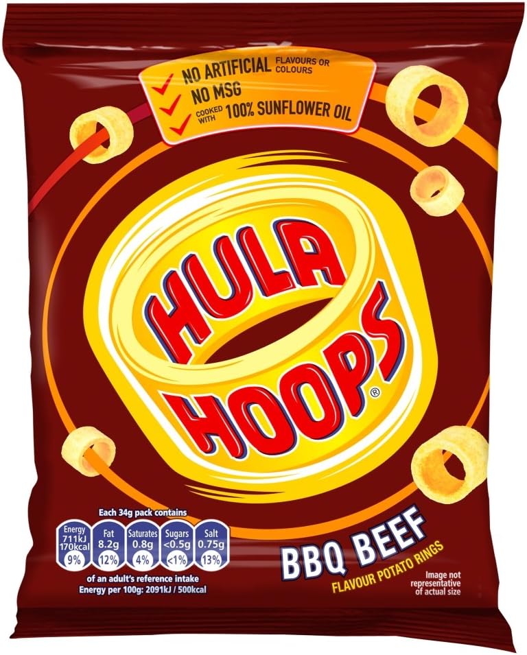 Hula Hoops Different of Flavour Pack of 32 x 34g