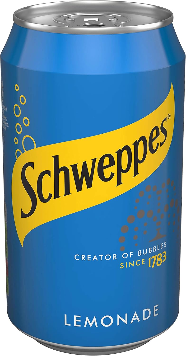 Schweppes Original Lemonade Pack of 24x330ml Cans