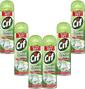 Cif Mousse Bathroom Citrus Lemon Pack of 6x500ml