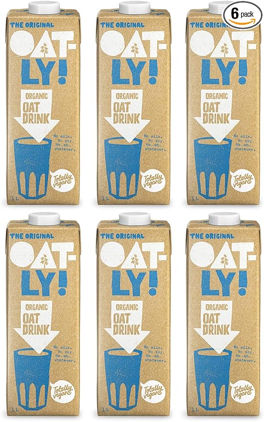 OATLY Oat Drink Organic Oat Milk Made for Coffee Pack of 6x  1 Litre