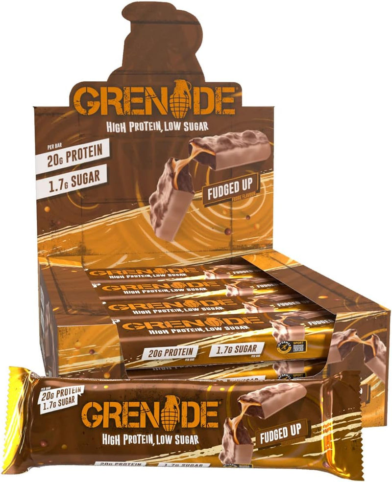 Grenade High Protein Bar Fudge Pack of 12 x 60 g