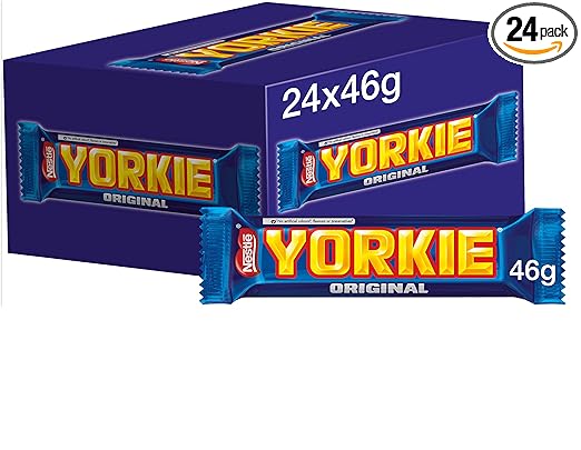 Nestlé Yorkie Milk Chocolate Bar - Pack of 24 x 46G