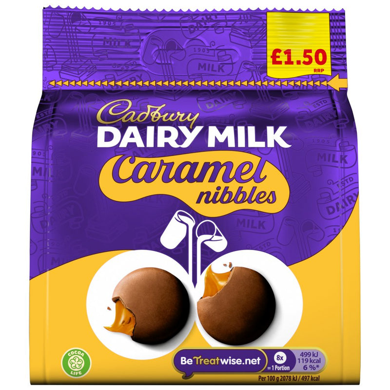 Cadbury Dairy Milk Caramel Nibbles Pack of 10x85g