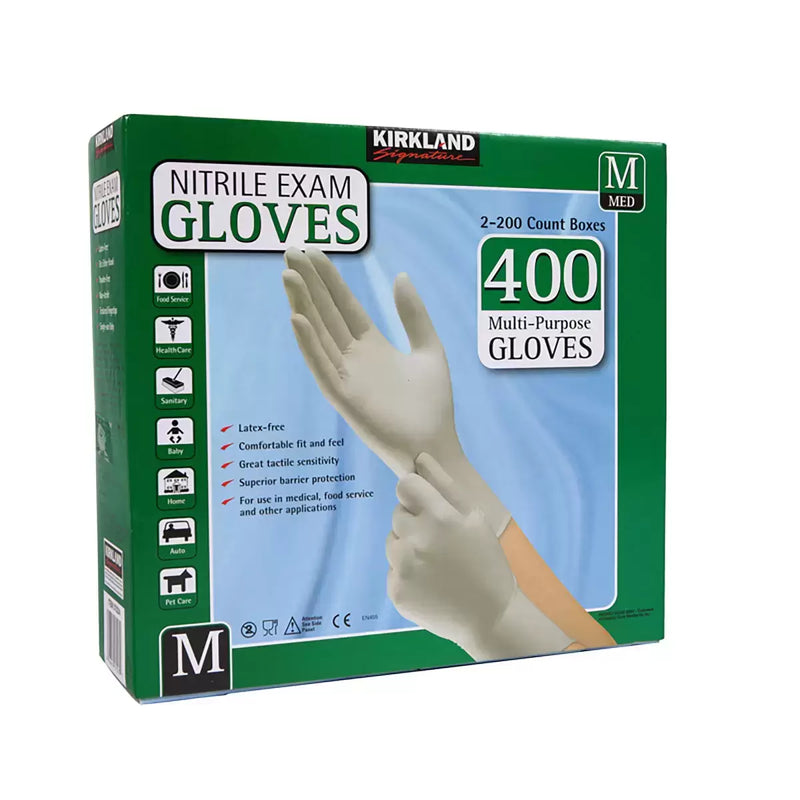 Kirkland Signature Nitrile Gloves Pack of 2 x 200 Pack