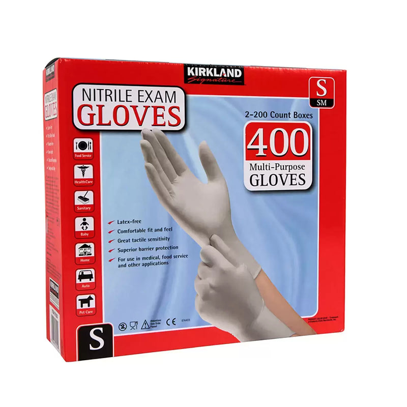 Kirkland Signature Nitrile Gloves Pack of 2 x 200 Pack