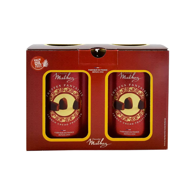 Mathez Cocoa Dusted French Truffles Pack of 2 x 500g Tins