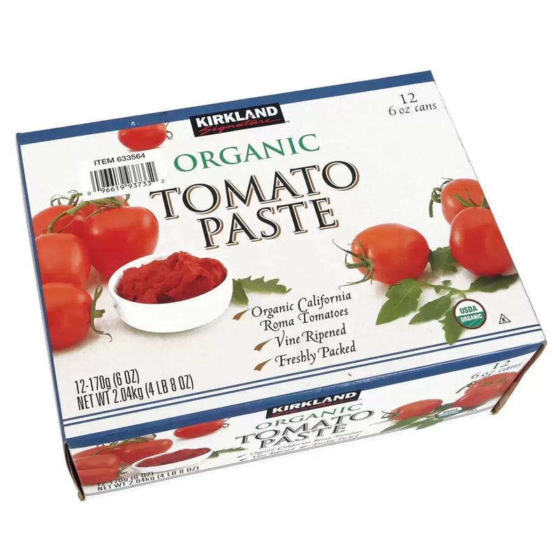 Kirkland Signature Organic Tomato Paste Pack of 12x170g