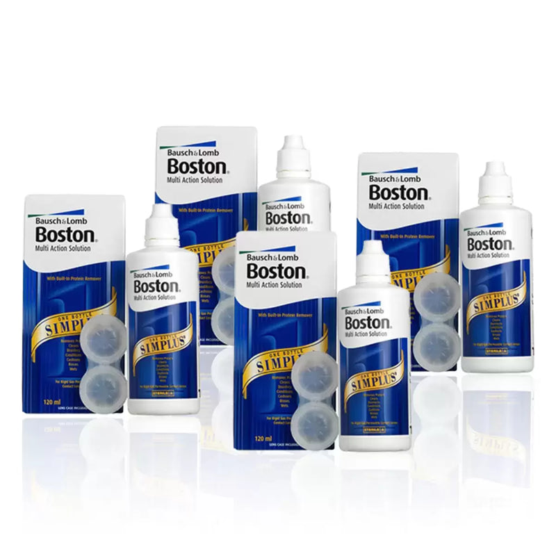 Bausch & Lomb Boston Simplus Solution Pack of 4x120ml (12 Months Supply)