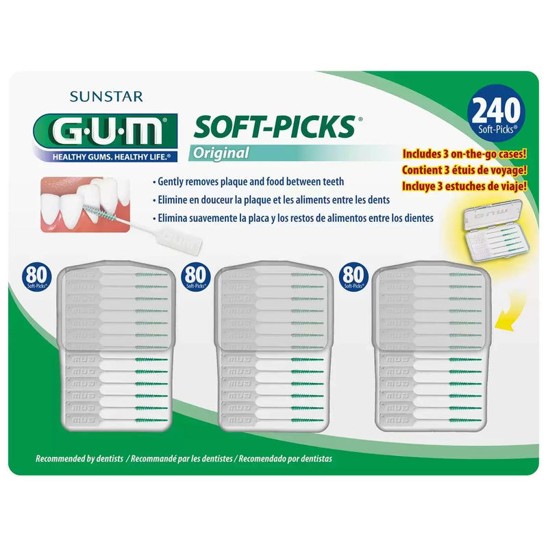 G.U.M Soft Picks Pack of 1x 240 Count