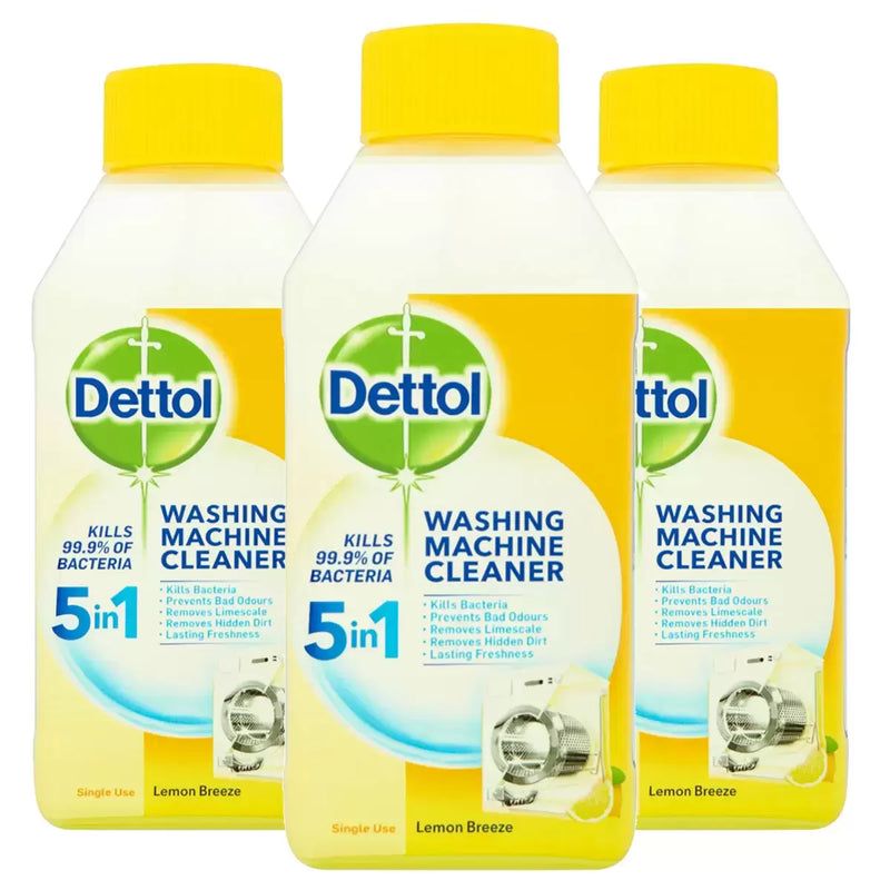 Dettol Washing Machine Cleaner Lemon Citrus Pack of 3 x 250 ml