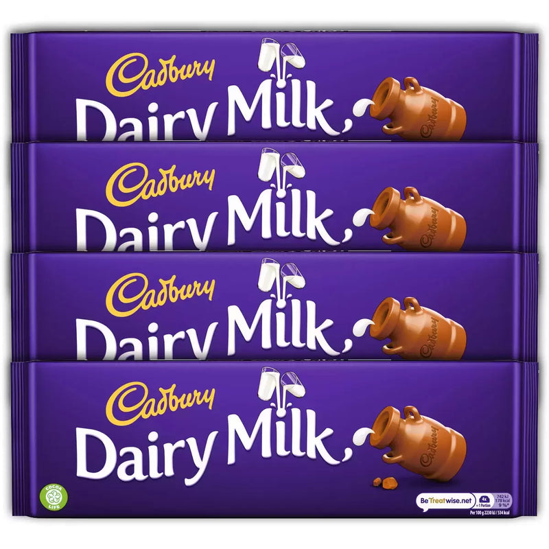 Cadbury Dairy Milk Chocolate Pack of 4 x 300g