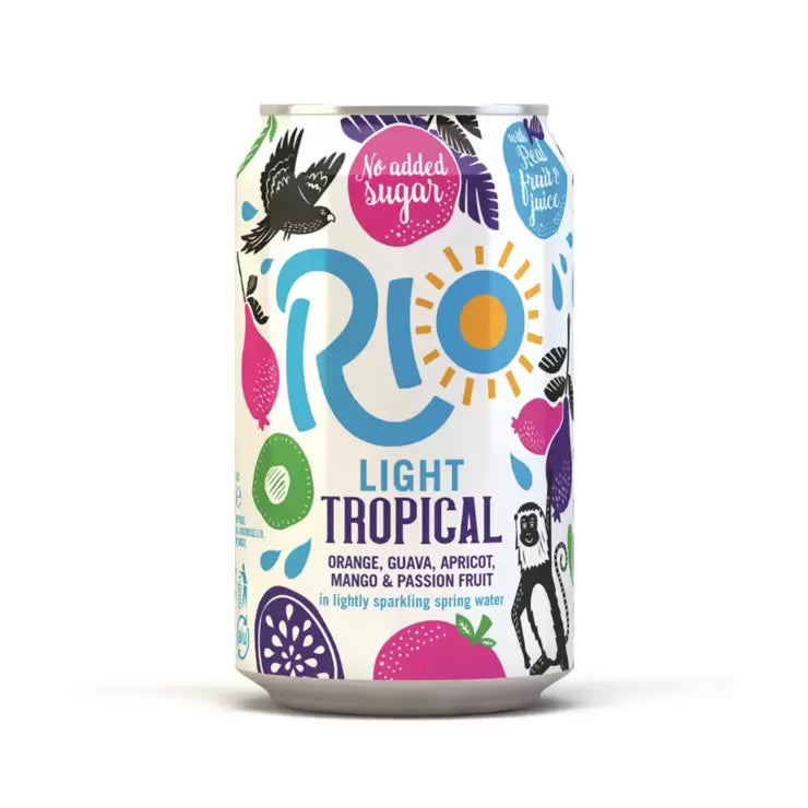 Rio Light Tropical Fruit Juice Drink Pack of 24x330ml