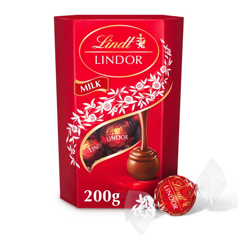 Lindt Lindor Milk Cornet  Truffles Pack of 200g