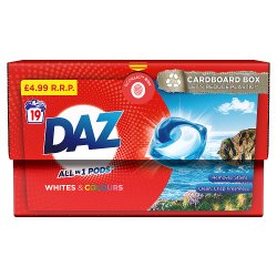 Daz All-in-1 Pods Washing Liquid Capsules Pack of  19 Washes