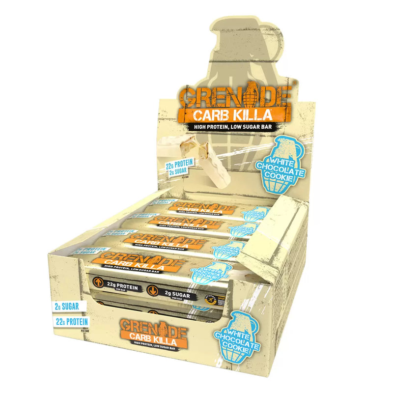 Grenade Carb Killa White Chocolate Cookie Bar Pack of 12 x 60g