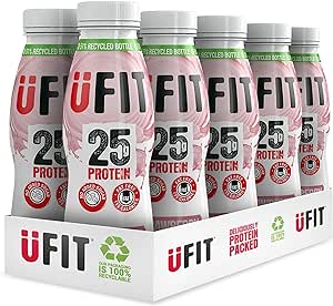 UFIT High 25g Protein Milkshake Shake Pack of 10x330ml