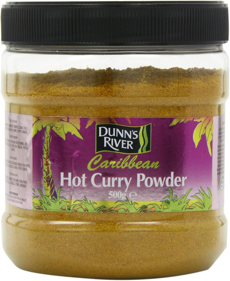 Dunns River Caribbean Hot Curry Powder Pack of 3x500g