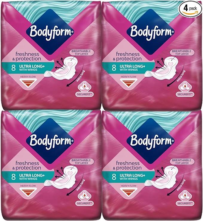 Bodyform 8 Ultralong+ Wings 4x4Pk