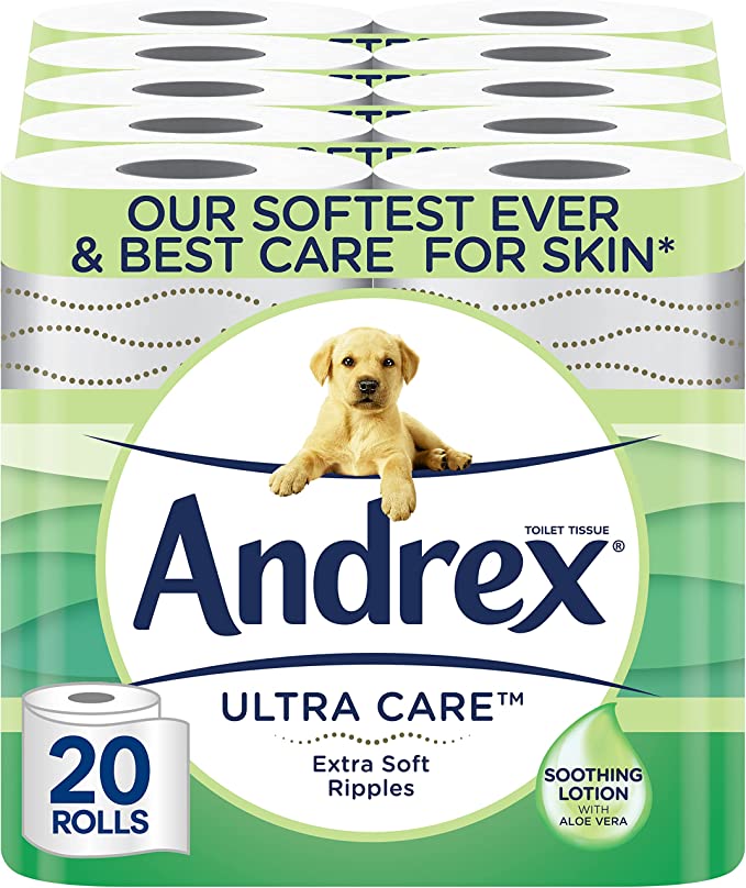 Andrex Ultra Care Toilet PaperPack 1x20 Toilet Roll