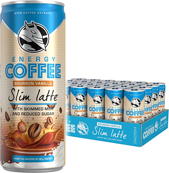 Hell Energy coffee slim latte vanila (Pack Of 24x250ml) can