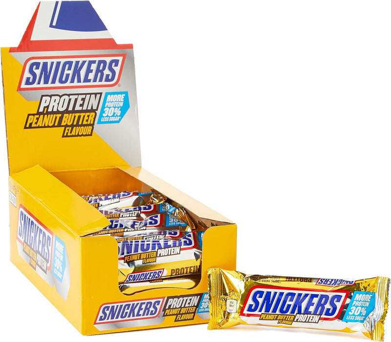 Snickers Protein Peanut Butter Chocolate Bar Pack of 18x47g