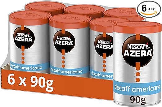 NESCAFÉ Azera Americano Decaff Instant Coffee Pack of 6x 90g