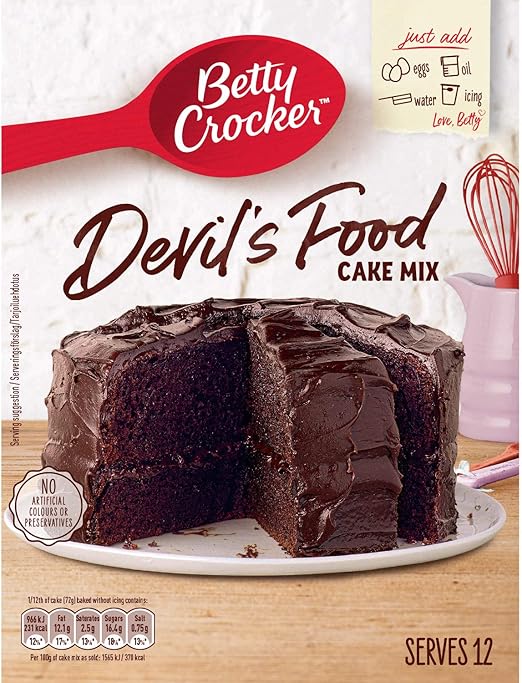 Betty Crocker Cake Mix Pack of 4x425g/415g