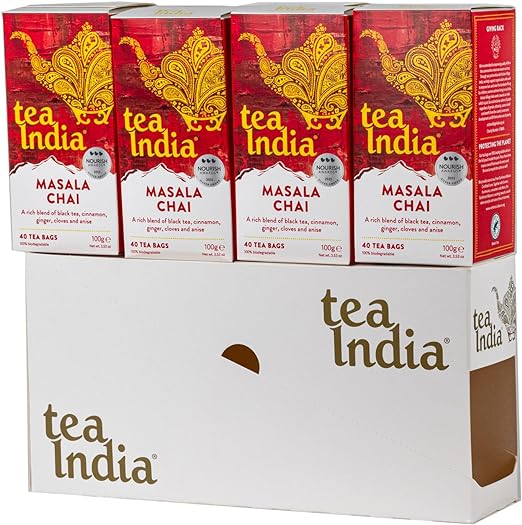 Tea India Masala Tea Pack of 4x40's