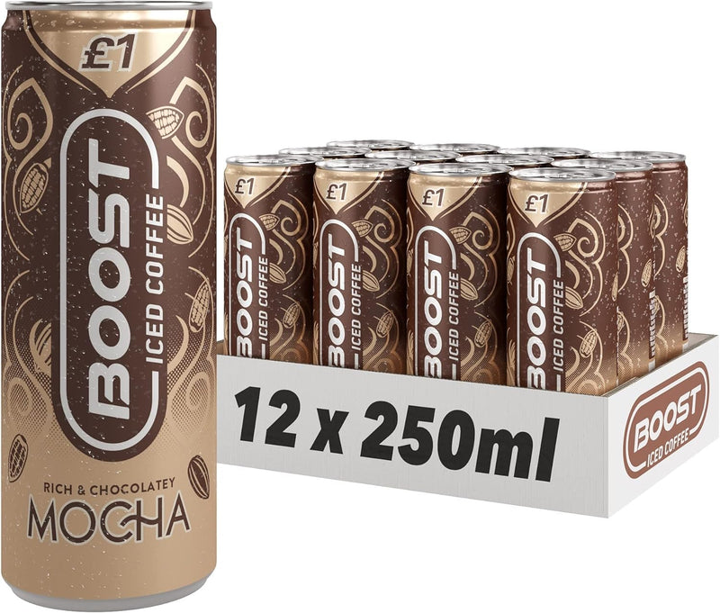 Boost Iced Coffee Mocha Pack of 12 x 250 ml