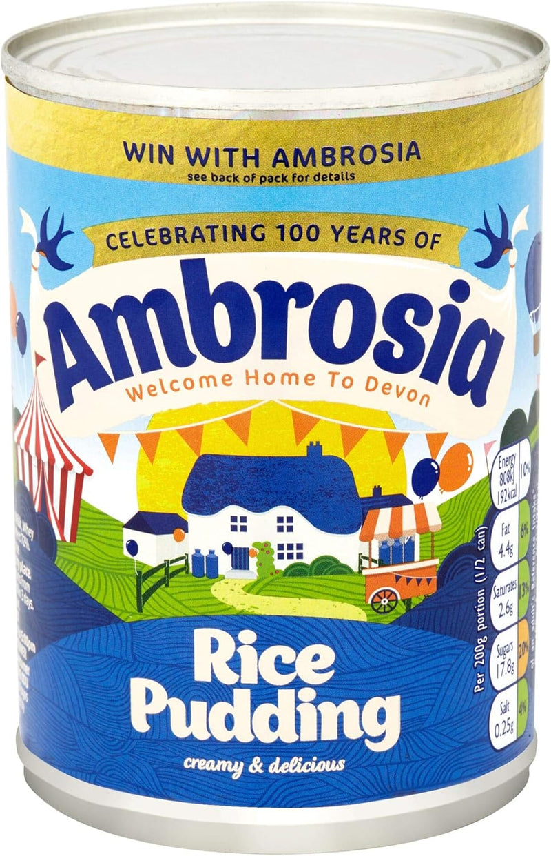 Ambrosia Creamed Rice Pudding Pack of 12x400g