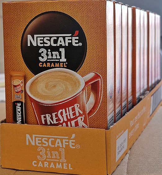 Nescafe 3 in 1 11 boxes Caramel Pack of 6x17gm