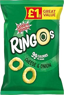 Golden Wonder Ringos Pack of 18x40g