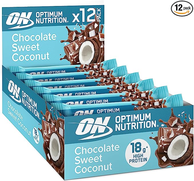 Optimum Nutrition Chocolate Sweet Coconut Protein bar, 12 x 59 g