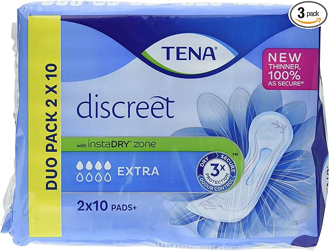 Tena Discreet Extra Pads-3x20'S