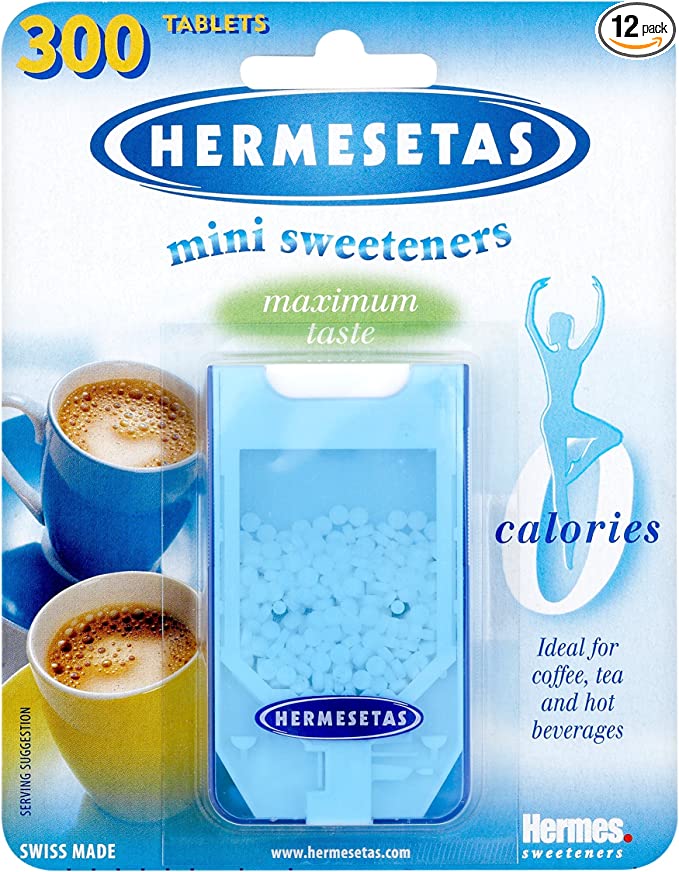 Hermesetas Mini Sweeteners 300 Tabs(Pack of 12)