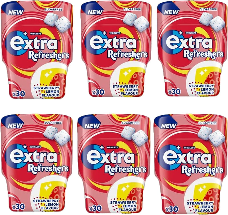 Extra Refreshers Verity Flavour Sugarfree Chewing Gum Bottle 6x30pc