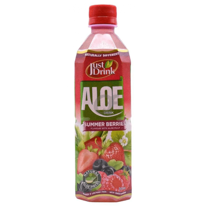 Just Drink Aloe Drink Summer Berries Flavour 12 X 500ml