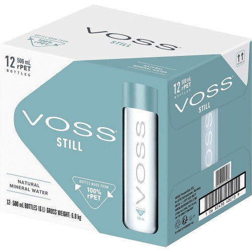 Voss Artesian Still Water Bottle Pack of 12x800ml