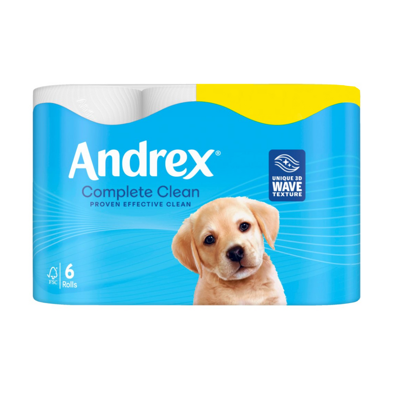 Andrex Complete Clean Pack of 4 x 6 Rolls